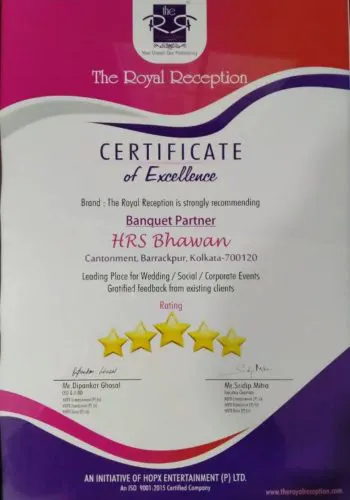 Certificate from HRS Bhawan